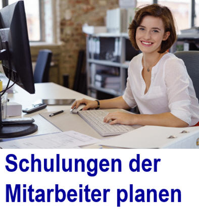 Software hat die Mitarbeiterschulung im Blick. Schulung der Mitarbeit
