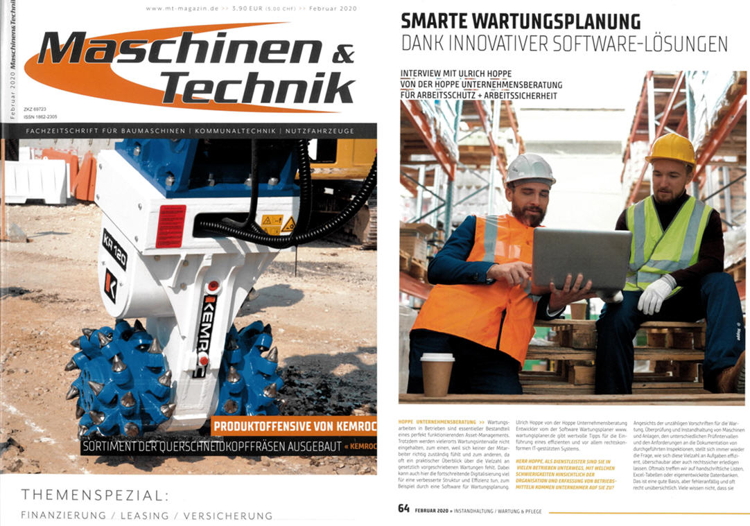 Maschinen & Technik Februar/20 - Smarte Wartungsplanung Dank innovativer Software-Lsungen